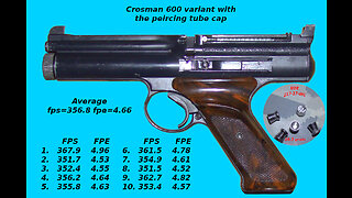 Shooting numbers with my Crosman 600