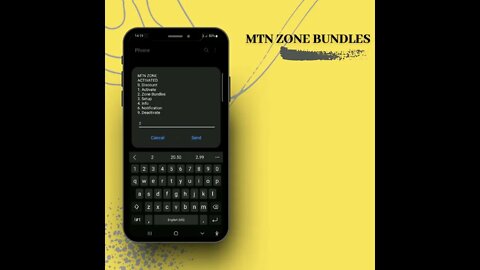 How to activate MTN ZONE bundle