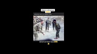 American soldier vs Afghan soldier wrestling