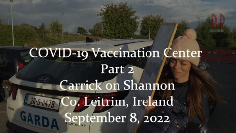 Action at COVID 19 Vaccination Centre in Carrick on Shannon - Part 2