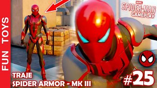 Marvel Spider-Man #25 - Traje SPIDER ARMOR - MK III - com um poder INCRÍVEL de REFLETIR os TIROS! 🔫