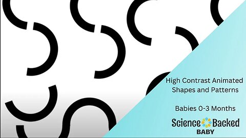 High Contrast Shapes and Patterns for Babies and Infants - Animated with Classical Music