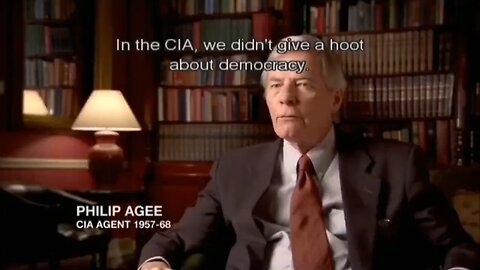 In the CIA, we didn't give a hoot about democracy..
