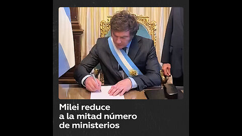 Milei firma su primer decreto para la reforma del Estado: se reducen a 9 los ministerios