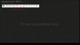 Math Olympiad for Elementary | 2019 | Division E | Contest 5 | MOEMS | 5A