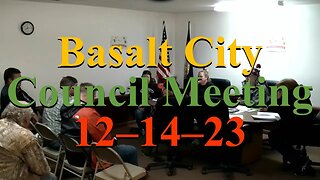 No. 1103 – Basalt City Council Meeting 12–14–23