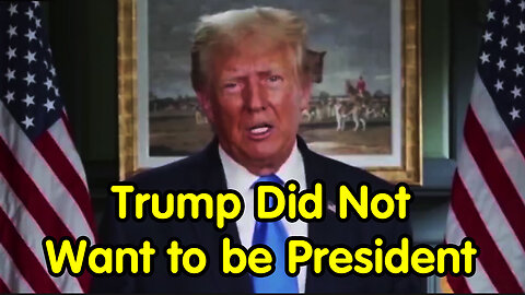 Trump Did Not Want to be President - All The Rest Was Planned And is Staged.