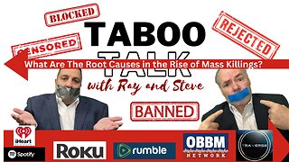 What Are The Root Causes in The Rise of Mass Killings? Taboo Talk TV With Ray & Steve