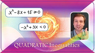 Solving quadratic inequality. Example.