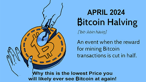 ₿itcoin Halving in April 2024! $27,200 is the Bottom & Cheapest you will ever see ₿itcoin again! 📈