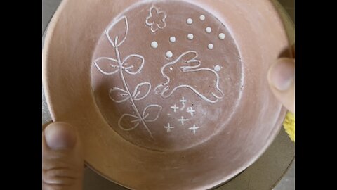 Glazing My Carved Pottery