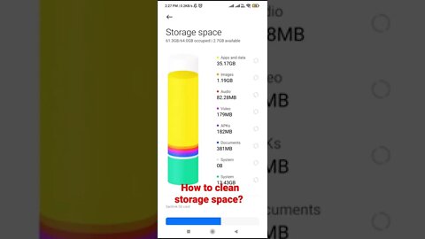 How to clean storage space of mobile? #mobile #technology #shorts