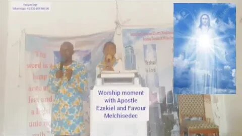 Worship moment with Apostle Ezekiel and Favour Melchisedec