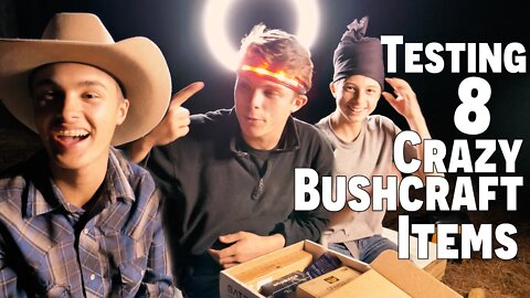 Testing 8 Crazy Bushcraft Items | One Night Camp | Classic Texas Boys | #battlbox