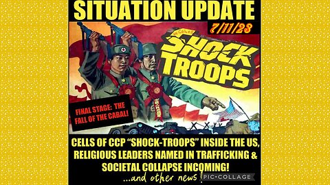 SITUATION UPDATE 7/11/23 - Ccp Shock Troops In Us,Global Financial System Collapse,Biden Impeachment
