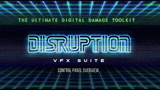 An overview of the Disruption Glitch AE Toolkit inside the CINEPUNCH Bundle for Adobe After Effects.