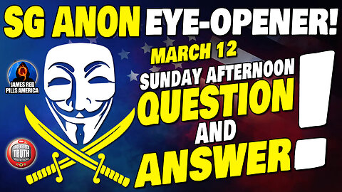 SG Anon Sunday Live White Hat Ops, Nesara, Suppressed Tech, Fake Joe & More!