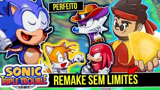 Sonic Triple Touble 16 Bits - Remake do SONIC sem LIMITES | Rk Play