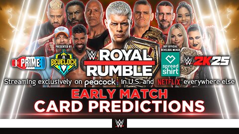 WWE Royal Rumble 2025 - Match Card Predictions