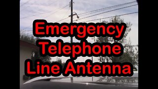 Emergency Antenna using old telephone line wire SDR SDRplay Hi-Z HF FM AM