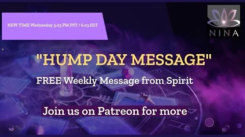 🔮HUMP DAY MESSAGE - FREE WEEKLY MESSAGE FROM SPIRIT - FREE PENDULUM ANSWERS🔮