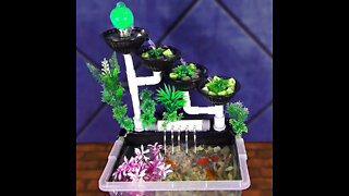 The beautiful waterfalll aquarium anyone can do it