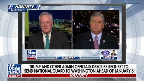 Sean Hannity shows the proof President Trump requested the National Guard ahead of January 6th