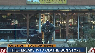 Thief breaks into Olathe gun store