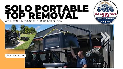 Hard Top Buddy Product Demo: Remove Your #Jeep & #Bronco #Hardtop #Removal #Portable