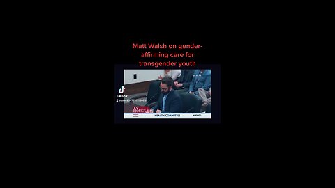 Matt Walsh on gender affirmation for youth with Tennessee State House Health Committee