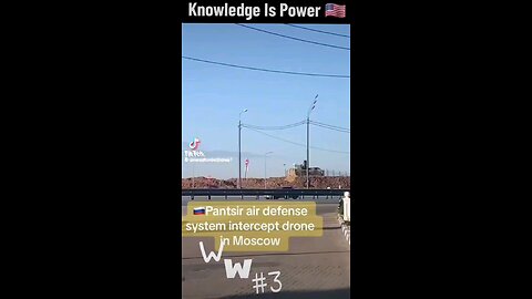 Russian Missle Defense System Intercept Drone In Moscow