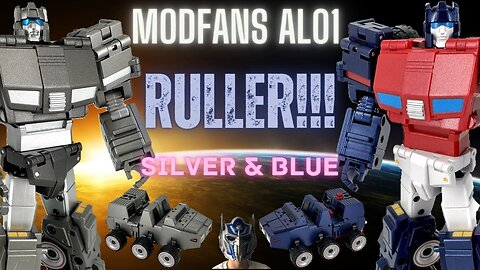 ModFans AL01 Ruller (G1 Roller) Silver & Blue - Full Review and Transformation