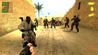 Counter-Strike: Source (2022) de_dust2 Multiplayer Gameplay