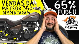 VENDAS da METEOR 350 CAEM (-65%) desde o lançamento. 10 motos Custom mais vendidas no BRASIL em 2021