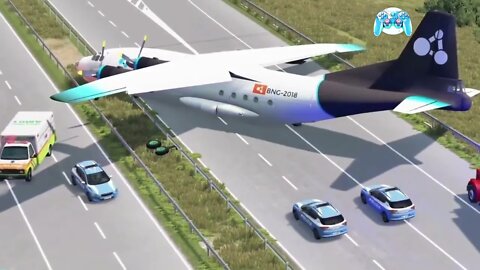 Simulator: The plane suddenly broke down in the air and made an emergency landing on the road.