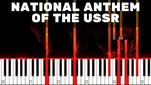 How to Play National Anthem of the USSR - Piano Music Tutorial