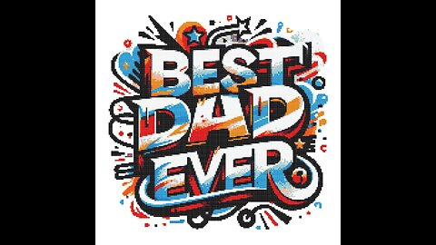BEST DAD EVER Cross Stitch Pattern by Welovit | welovit.net | #welovit