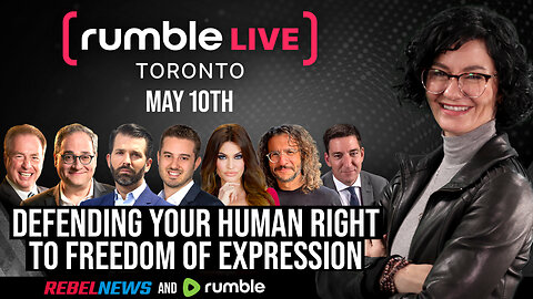Don't miss out! Donald Trump Jr. is coming to Rumble LIVE in Toronto May 10