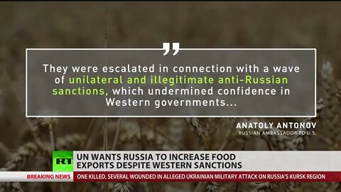 West demands Russia increase food exports despite sanctions