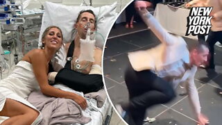 Groom suffers horrific injury trying to show bride 'how much he loves her'