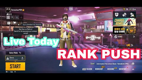 (🔴LIVE) PUBG MOBILE RANK PUSH || Gaming Gangster Story Live Stream