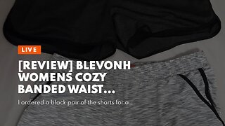 [REVIEW] Blevonh Womens Cozy Banded Waist Running Fitness Workout Shorts with Pockets S-XXXL