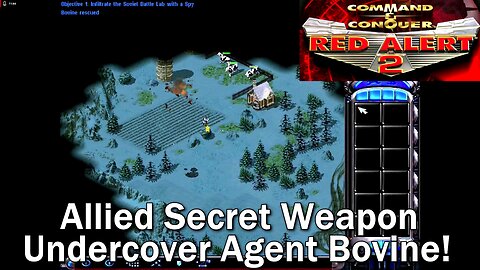 Command and Conquer: Red Alert 2- Allies- Mission 5- Dark Night- Secret Agent Cow, Reporting!