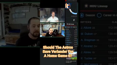 Should The Houston Astros Save Justin Verlander For A Home Gmae 6 vs The Texas Rangers? #shorts #mlb