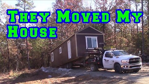 FINALLY! Shed To House Moved To New Homestead, Professionals Make It Look Easy - raw land Arkansas