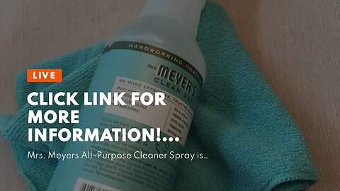 Click link for more information! Mrs. Meyer's All-Purpose Cleaner Spray, Basil, 16 fl. oz - Pac...