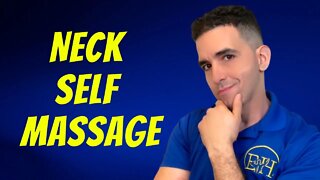 How to self massage the neck flexor muscles | Text neck stretch | SCM Pin and stretch technique