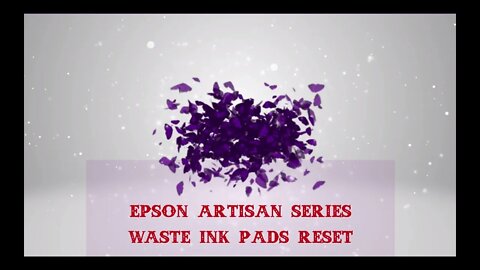 Epson Artisan Series Waste Ink Pads Error