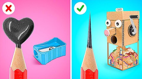 Amazing School Art Crafts || Useful Parenting Hacks You Need To Try | Diy Cardboard Ideas