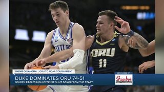 Duke Dominates ORU 74-51